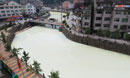 温州瞿溪河变身牛奶河